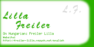 lilla freiler business card